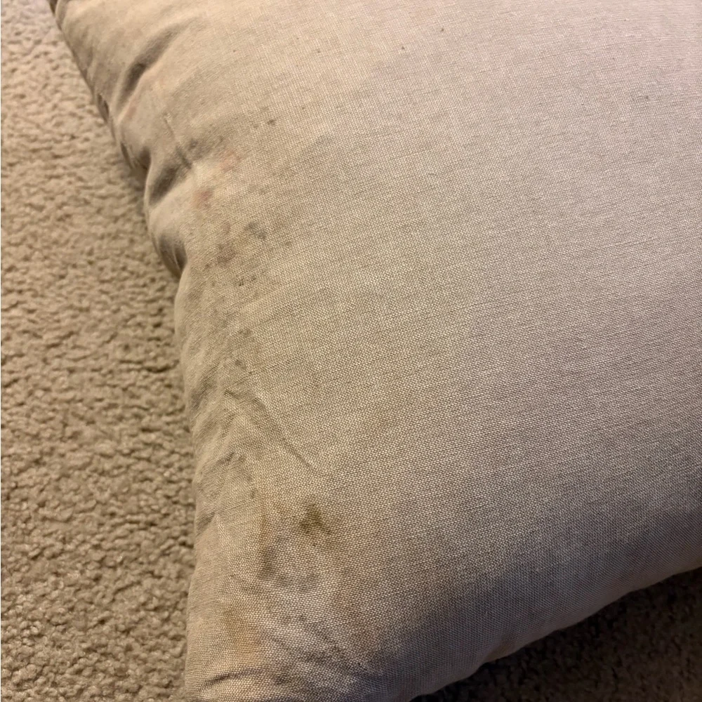 Kohl's Holiday Reindeer Pillow with Red and Green Accents
